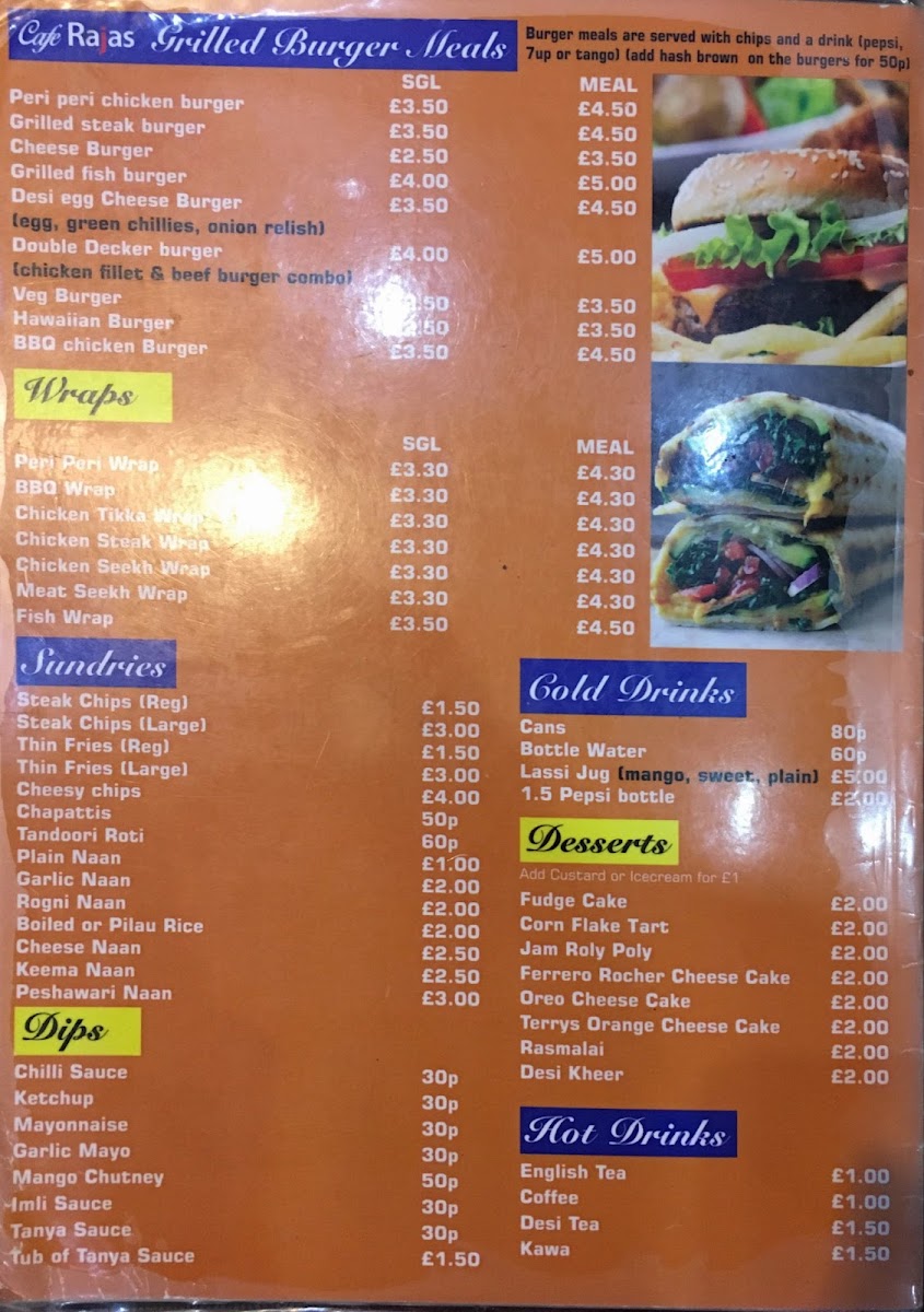Cafe Raja's Menu - Image 6